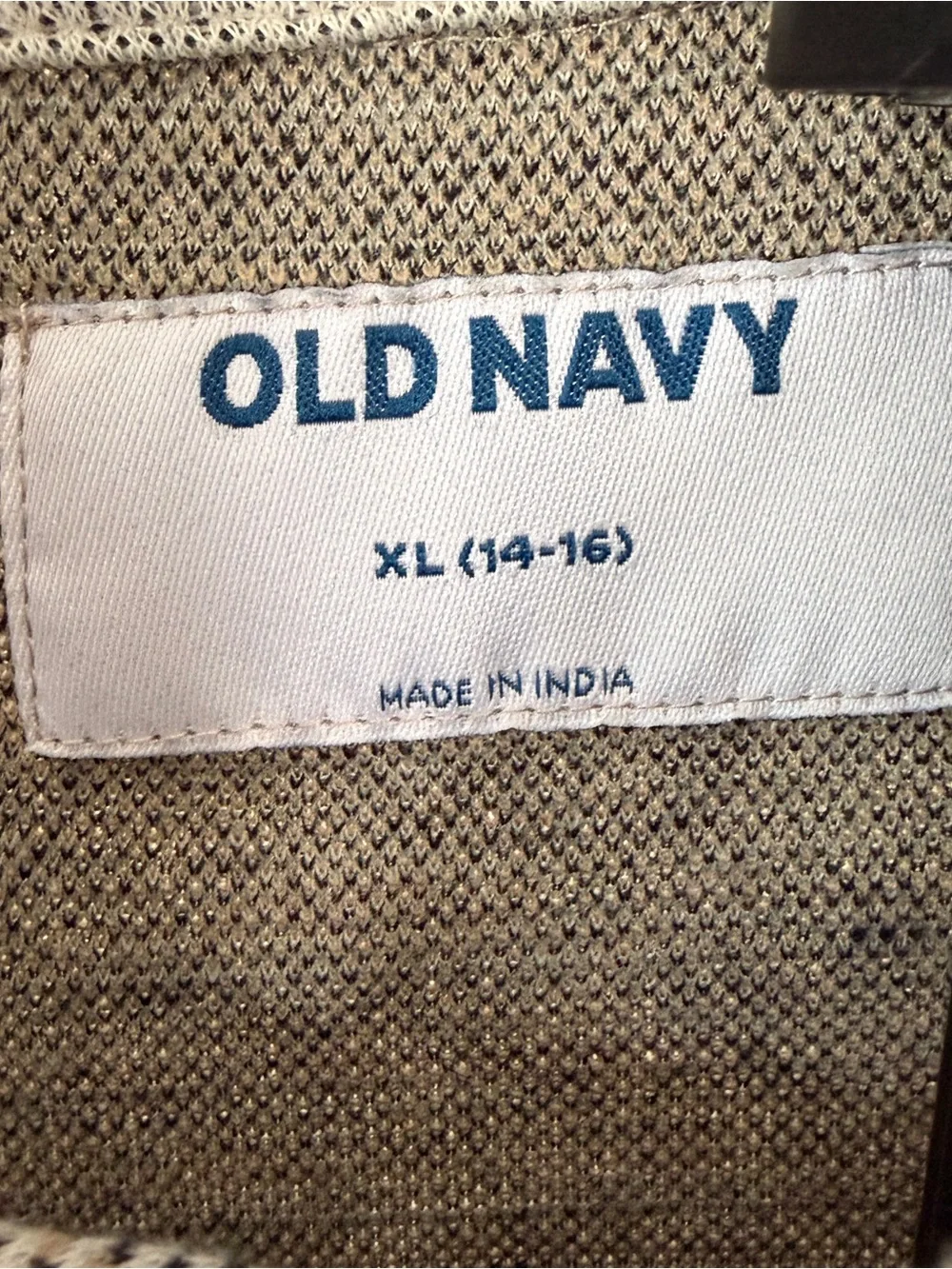 Boy’s Old Navy Beige, Gray & Cream Striped Shirt Jacket